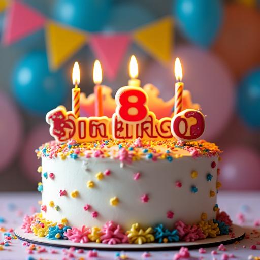 A fun and creative children's birthday cake.